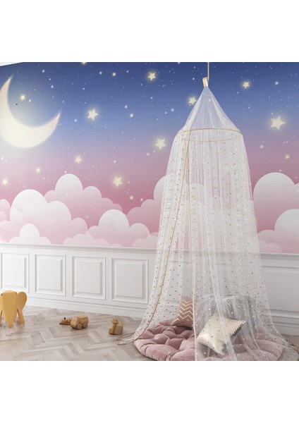 Aydede Desenli Çocuk Odası Duvar Kağıdı -Isı ve Ses Yalıtımı Yırtılmaz fiyatları