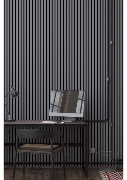 Dekoratif Ahşap Çizgili Duvar Kağıdı - Ev ve Ofis Dekor - En x Boy fiyatları