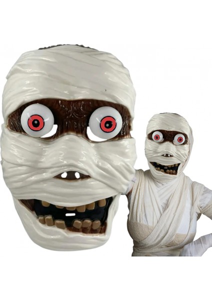 Sallanan Yaylı Oynar Gözlü Mumya Maskesi