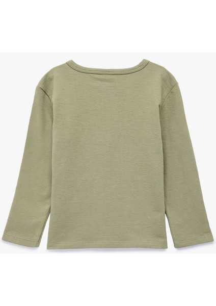 Pamuklu Uzun Kollu Düğmeli Tişört fiyatları