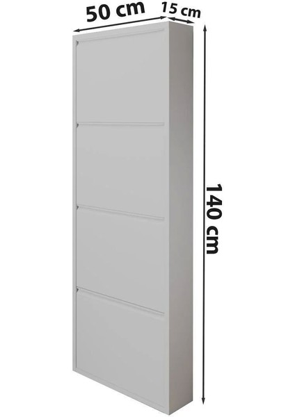 Dört Katlı Duvara Sabitlenebilir Metal Ayakkabılık 40X60 cm Kapı Paspası Hediyeli indirimleri