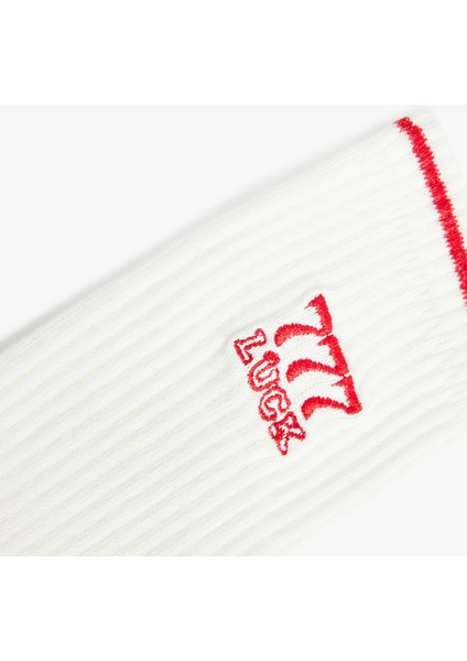 Işlemeli Çizgi Detaylı Tenis Çorabı modelleri