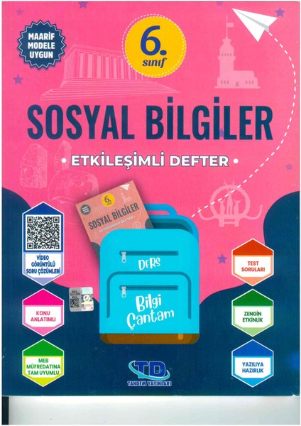 6. Sınıf Sosyal Bilgiler Etkileşimli Defter (Maarif Modele Uygun)