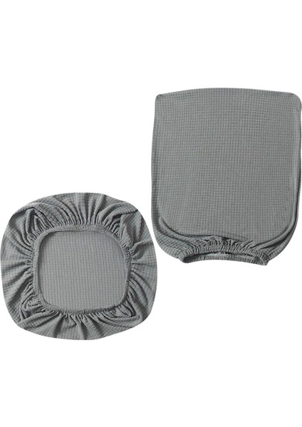 Bilgisayar Gerilebilir Dönen Koltuk Gri Kapsar (Yurt Dışından)