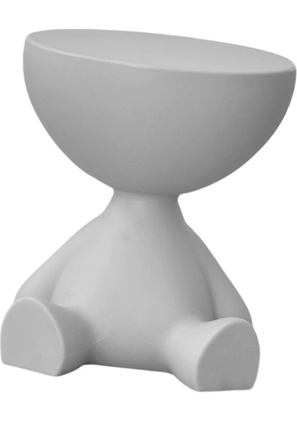 Küçük Yuvarlak Yan Sehpa Düz Başlık Aksesuarları Balkon Gri (Yurt Dışından) fırsatları