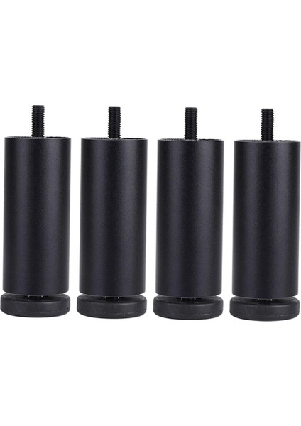 4pcs Yedek Mobilya Kanepe Bacakları Sehpa Uç Büfe Büfeleri Dolap Yatak 8cm Siyah 18CM (Yurt Dışından)