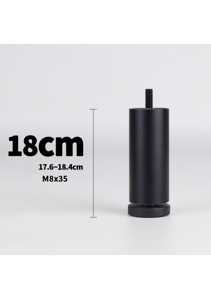 4pcs Yedek Mobilya Kanepe Bacakları Sehpa Uç Büfe Büfeleri Dolap Yatak 8cm Siyah 18CM (Yurt Dışından) indirimleri