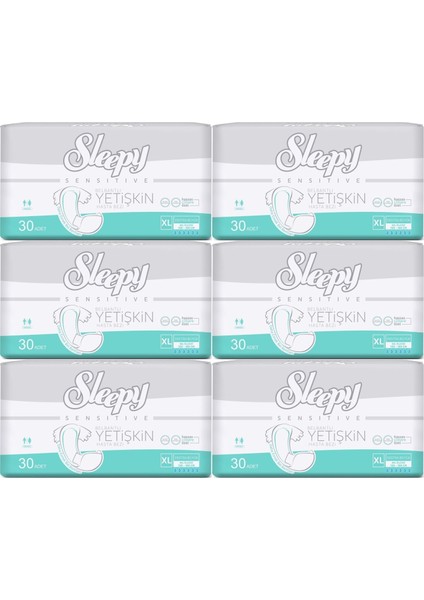 Yetişkin Hasta Bezi Bel Bantlı Xl - Extra Large - Ekstra Large 180 Adet (6pk*30)