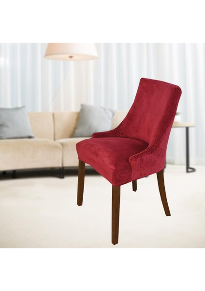 Streç Kanatlı Sandalye Kılıfı Slipcover Kullanılabilir Koltuk Kılıfı Kırmızı (Yurt Dışından) fırsatları