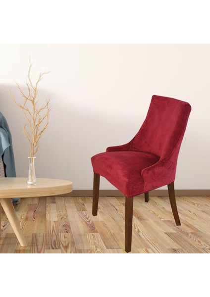 Streç Kanatlı Sandalye Kılıfı Slipcover Kullanılabilir Koltuk Kılıfı Kırmızı (Yurt Dışından) indirimleri
