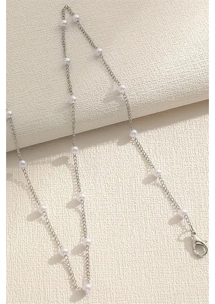 Çelik 3 Lü Kolye Bileklik Küpe Incili Zincir Kolye Çelik Kolye Zarif Şık Trend Hediye Kolye Tasarım indirimleri