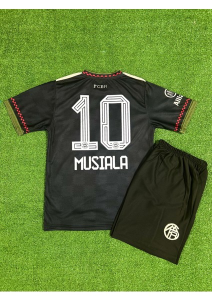 Bayern Münih 2025/26 Yeni Sezon Jamal Musiala Alternatif Çocuk Forması (Black)