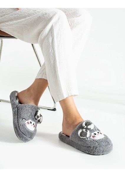 Bubu Kadın Peluş Içi Tüylü Kaydırmaz Rahat Taban Fiyonklu Kışlık Ev Terliği fiyatları