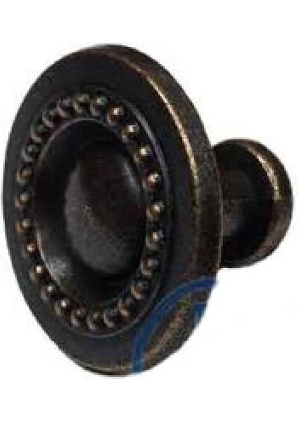 Dekoratif Zamak Düğme - 23X23MM, Eskitme, 100 Adet