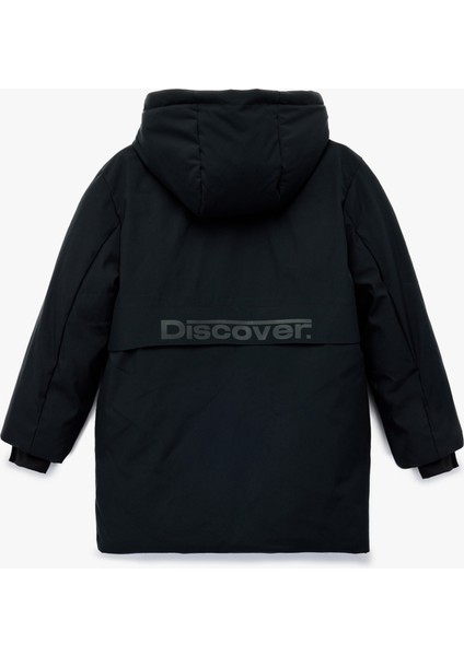 Uzun Kollu Çıtçıt Detaylı Cepli Slim Fit Kapşonlu Mont fiyatları