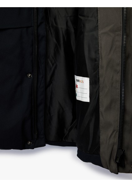 Uzun Kollu Çıtçıt Detaylı Cepli Slim Fit Kapşonlu Mont indirimleri