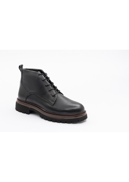 Erkek Kalın Tabanlı Bot Bs.siyah Deri modelleri