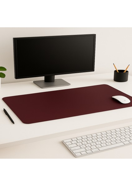 Pu Deri Masa Matı Mousepad Su Geçirmez Masa Sümeni Dizüstü Bilgisayar/ofis/ev Için (35 x 75 )