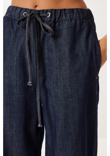 Gold Düğmeli Denim Ceket Pantolon Takım LRI0014 Koyu Mavi indirimleri