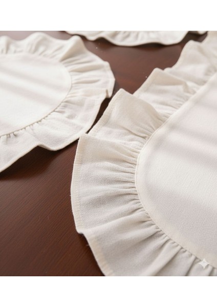 Fırfırlı Keten 1 Runner 6 Amerikan Servisi Supla Seti - 7 Parça Çeyiz Seti modelleri