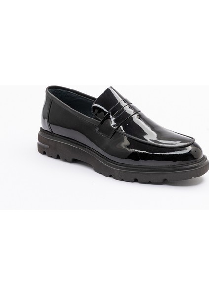 Yt Siyah Rugan Fiyonklu Deri Klasik Erkek Ayakkabı modelleri