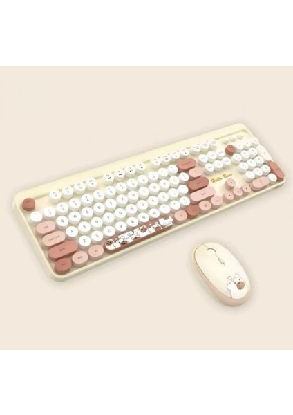 Hello Bear Sütlü Çay Klavye Mouse Set