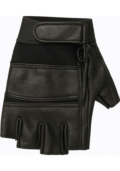 Erkek Parmaksız Deri Eldiven %100 Sheep Leather (Koyun Dersi) Acı Koyu Kahve fiyatları