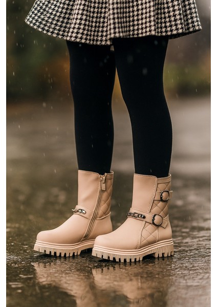 Ortopedik Bağcıklı Fermuarlı Kız Çocuk Bot Ayakkabı Siyah Kız Çocuk Bot modelleri