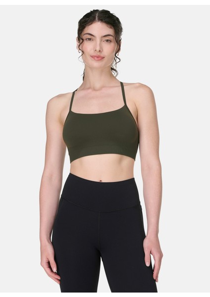 SB9610-301 Spırıt Restored Seamless Yeşil Sporcu Sütyeni