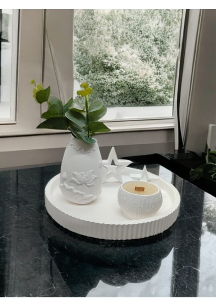 C12 Dekoratif Vazo Mumluk ve Yıldız Obje