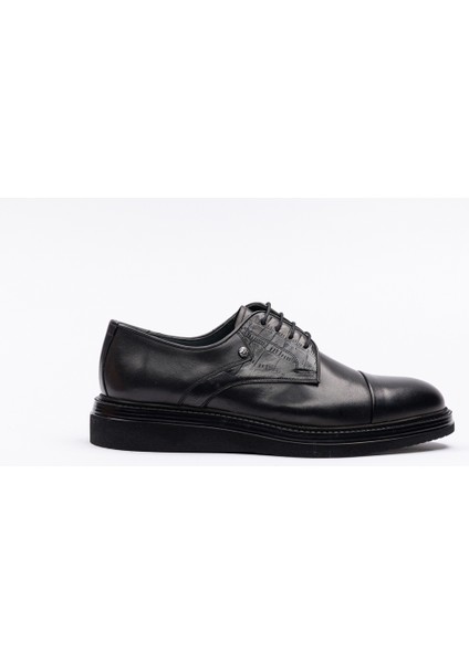 Yt Siyah Bağcıklı Deri Maskaratlı Klasik Erkek Ayakkabı fiyatları