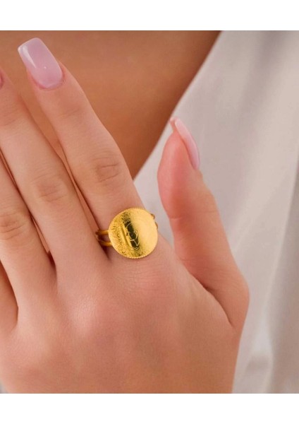 14 Ayar Altın Çeyrekli Yüzük