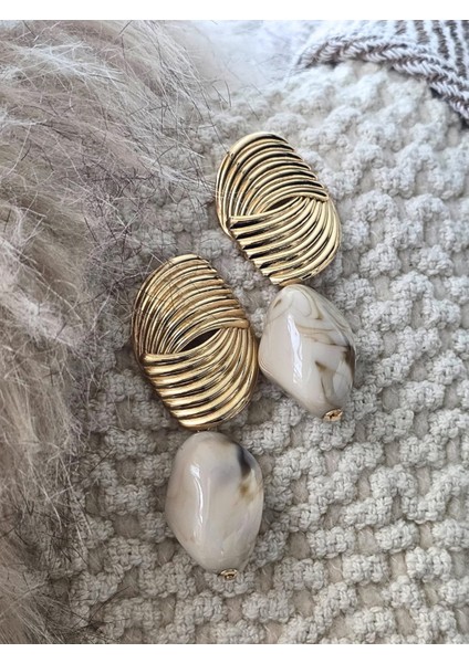 - Wave Bold – Büyük Doğal Taş Detay Küpe (KOD-398) modelleri