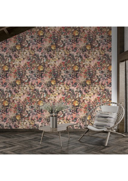 Nar Bahçesitemalı Tek Parça Duvar Kağıdı -Isı ve Ses Yalıtımı Yırtılmaz fiyatları