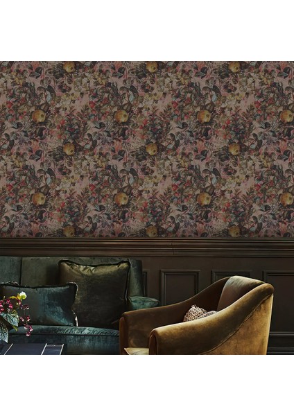 Nar Bahçesitemalı Tek Parça Duvar Kağıdı -Isı ve Ses Yalıtımı Yırtılmaz fırsatları