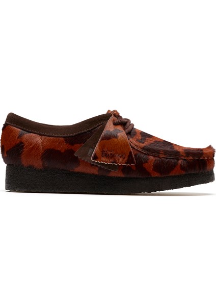 Deri Çok Renkli Kadın Loafer Wallabee.