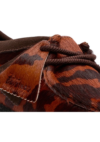 Deri Çok Renkli Kadın Loafer Wallabee.