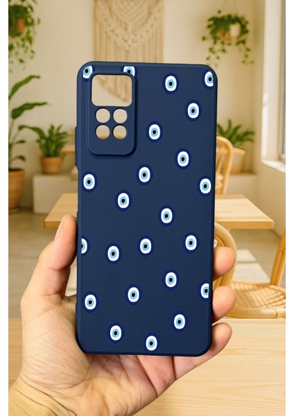 Redmi Note 11 Pro/note 12 Pro 4g Nazar Boncuk Desenli Silikon Darbe Emici Korumalı Rubber Kılıf fiyatları