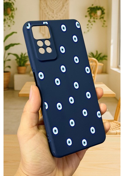 Redmi Note 11 Pro/note 12 Pro 4g Nazar Boncuk Desenli Silikon Darbe Emici Korumalı Rubber Kılıf modelleri