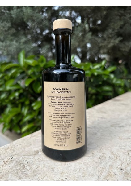 Soğuk Sıkım %100 Saf Tatlı Badem Yağı - 500 ml - Yemeklik modelleri