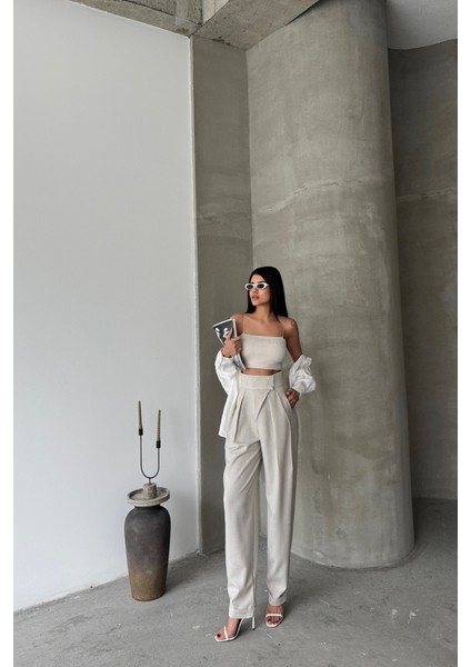 Tasarım Pantolon - Bej fırsatları