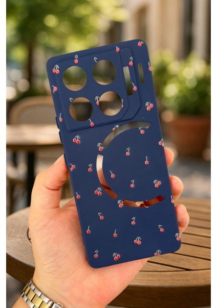 Infinix Gt 20 Pro-Mini Kiraz Desenli Silikon Darbe Emici Klasik Korumalı Rubber Kılıf