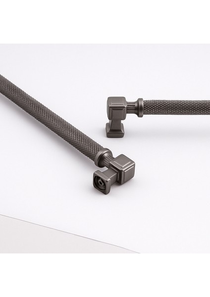 Talas Soft Füme Renk 256 mm Metal Kulp Tırtıklı Kapak Kulpu Dayanıklı Kulpları Mobilya Çekmece Dolap fiyatları