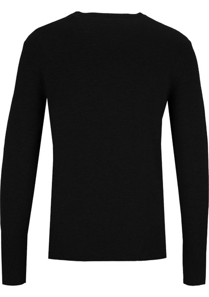 Bisiklet Yaka Basic Düz Siyah Kazak Kadın M5WL-KZK1077 fiyatları