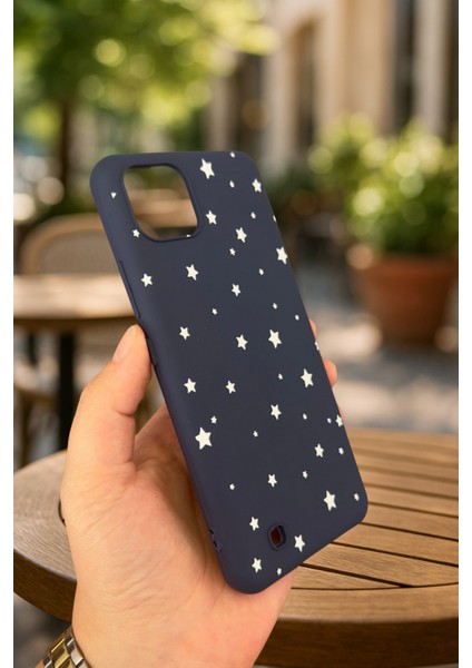 Realme C11 - Minimal Yıldız Desenli Silikon Darbe Emici Klasik Korumalı Rubber Kılıf modelleri