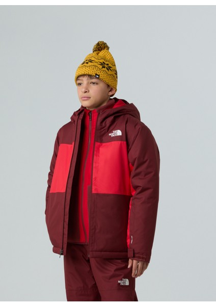 Kırmızı Kız Çocuk Kayak Montu NF0A88TZDI91-B Freedom Insulated Ja modelleri