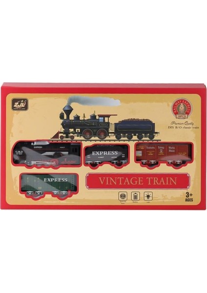 Vintage Express Işıklı Pilli Tren 18 Parça Oyun Seti indirimleri