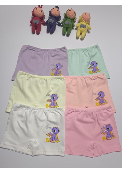 Kız Çocuk Pamuklu Iç Çamaşırı Boxer 3'lü