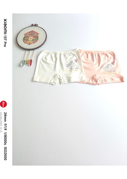 Kız Çocuk Pamuklu Iç Çamaşırı Boxer 3'lü fırsatları