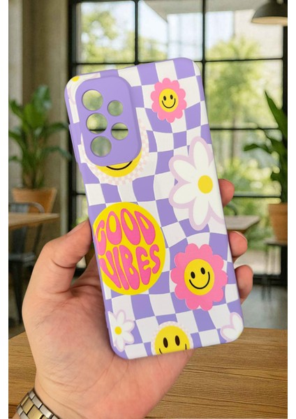 Samsung Galaxy A23 Uyumlu Good Vibes Silikon Darbe Emici Klasik Korumalı Rubber Kılıf